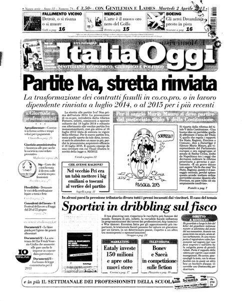 Italia oggi : quotidiano di economia finanza e politica